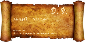 Danyó Vivien névjegykártya